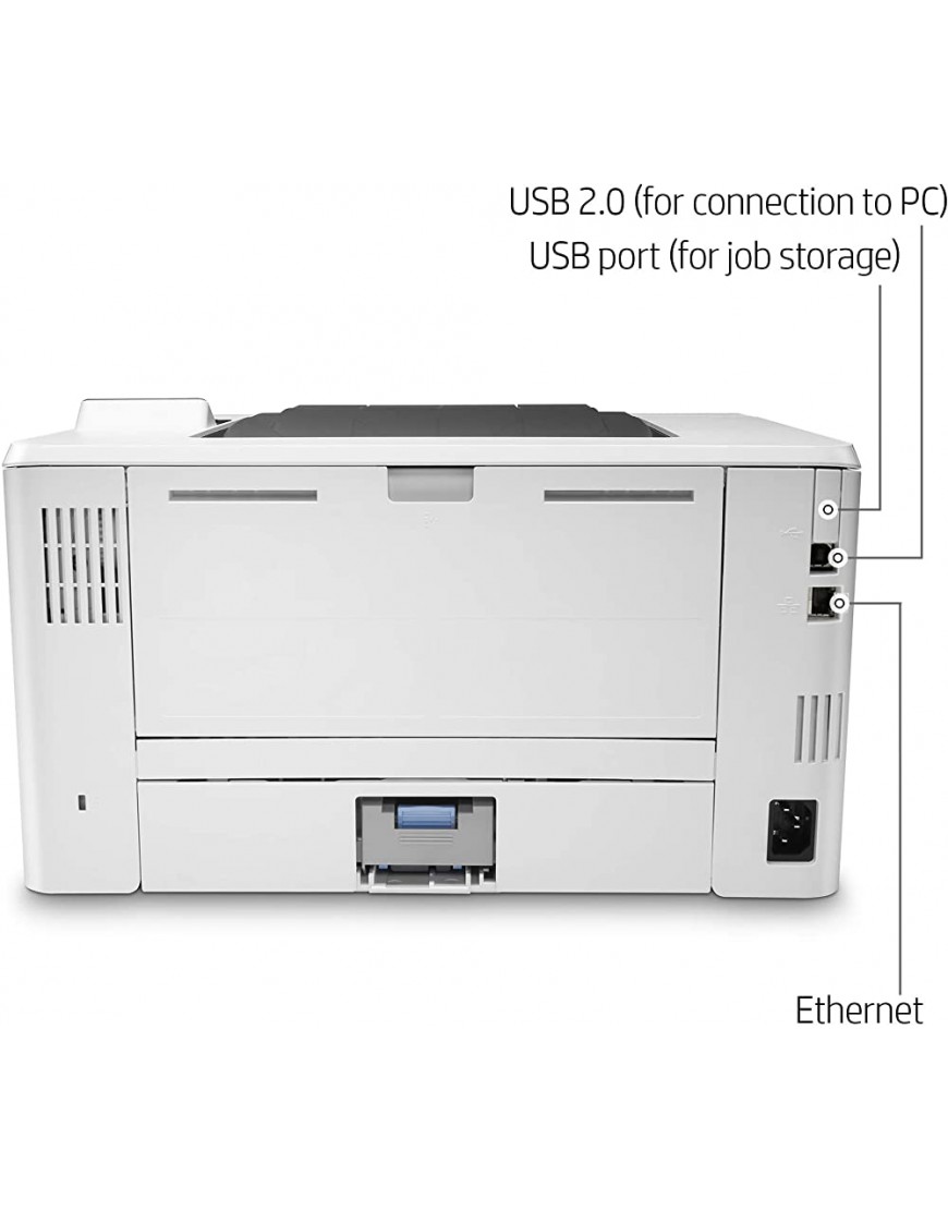 HP LaserJet Pro M404n Laserdrucker Drucker LAN AirPrint 350-Blatt Papierfach weiß - BBHPAV4D