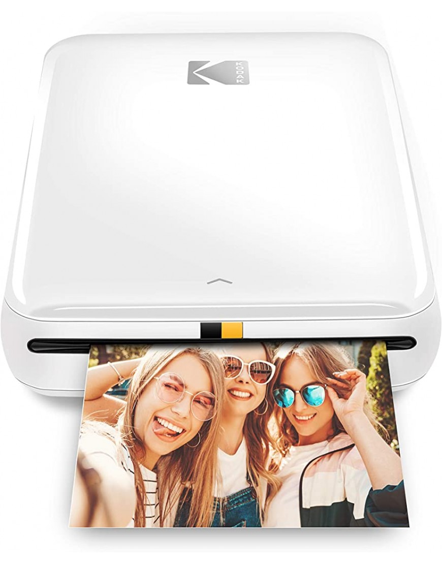KODAK Step Printer Drahtloser mobiler Fotodrucker mit Zink-Technologie Weiß Sammelalbum-Kit - BQHDU2AA
