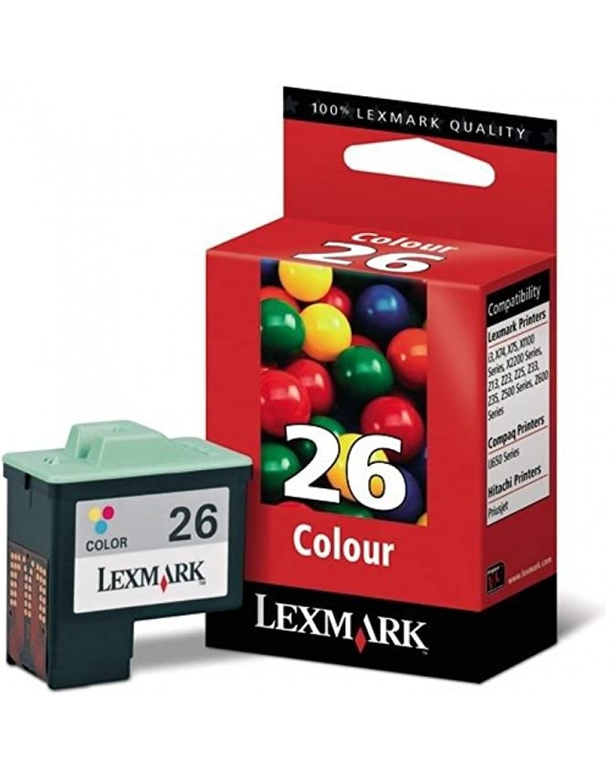 Lexmark #26 Color Print Cartridge Tintenpatrone Original Cyan Magenta Gelb - BYTXWJQQ