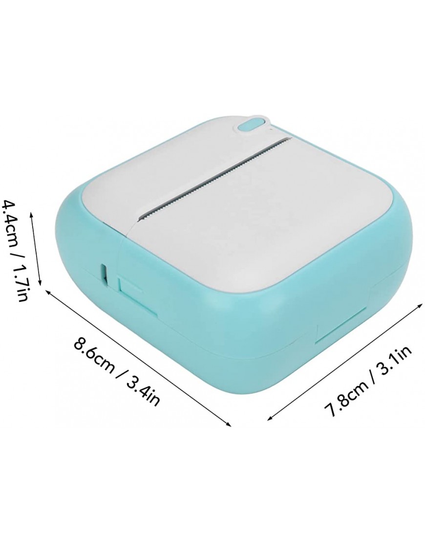 Tragbarer Mini-Bluetooth-Drucker USB-Aufladung Mini Pocket Wireless Bluetooth Thermodrucker mit 1 Rolle Druckpapier für das Home Office - BFYWNQJJ