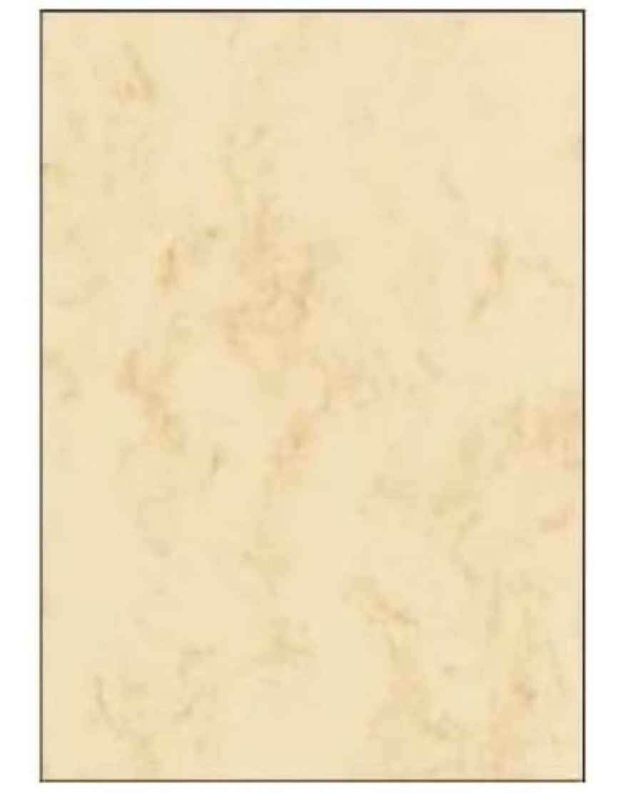 SIGEL DP907 Marmor-Papier beige A5 100 Blatt Motiv beidseitig Briefpapier 90 g & SIGEL DU011 Briefumschläge Marmor beige C6 25 Stück gummiert - BEGJS52A
