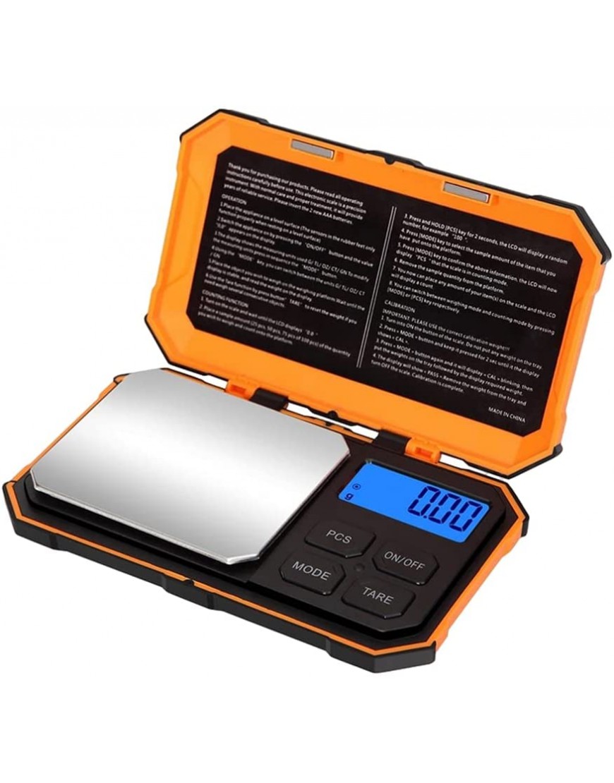 Fenteer Digital Grams skalieren Auto Off 6 Einheiten Umwandlung stakel Portable für Lebensmittel medizin Pulver Edelstein 500gx 0,1g - BUGOTDD6