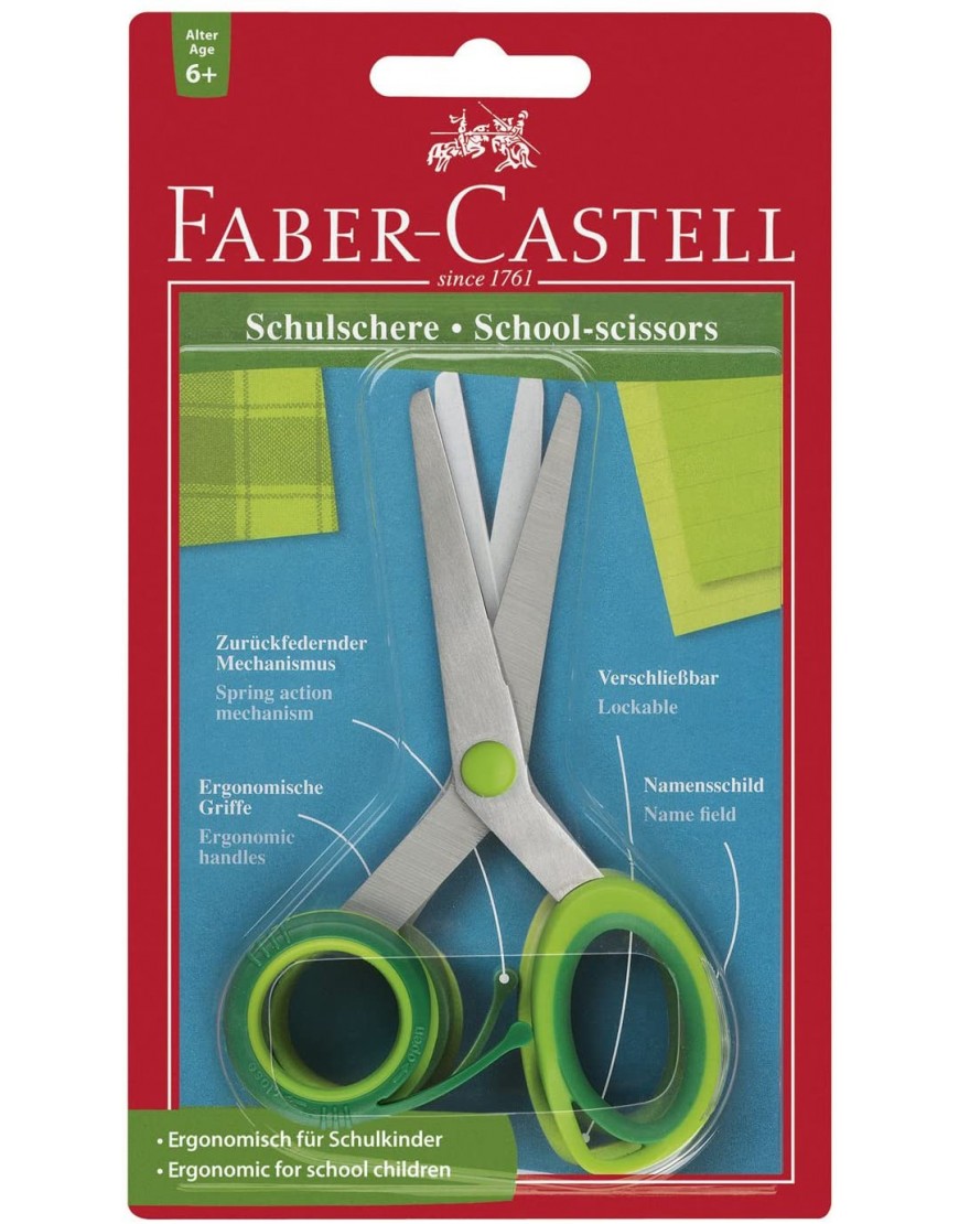 Faber-Castell 181504 Ergonomische Schulschere - BXPUI2QB