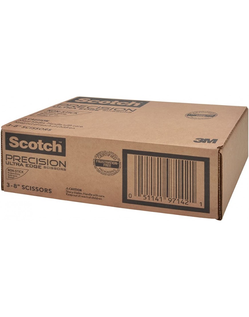 Scotch Precision Ultra Edge Antihaft-Schere 20,3 cm 3er-Pack 1468-3AMZ - BZYZK1Q7