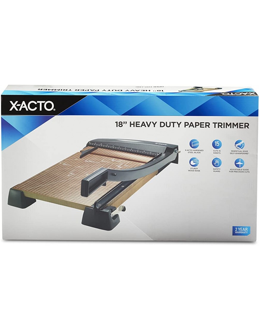X-ACTO Heavy Duty Wood Base Paper Trimmer 18 Inch Cut - BJPCS5A4
