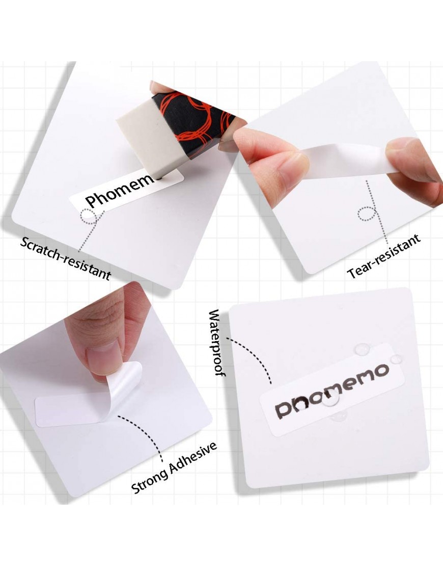 Phomemo D30 Klebeetiketten Bunt 14x50mm Druckpapierband für D30 Bluetooth Tragbarer Etikettendrucker - BMLQIW5B