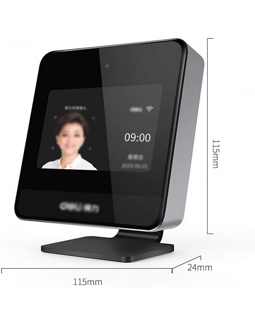 QinWenYan Anwesenheitsmaschine Face Smart Cloud Anwesenheitsmaschine Eincheck-in-Maschine WiFi Vernetzte Check-in-Maschine Bürobedarf Farbe : Black Size : 11.5x2.4x11.5cm - BNAITQ99