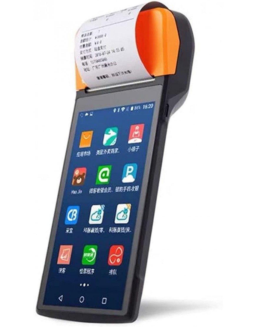 YZ-LIANG Mini-Etikettendrucker 4G V2 Pro Mobile Handheld Posse System mit thermischem Drucker Wireless WiFi PDA Distributionsetikettenbelegdrucker Bürobedarf Color : V2 pro with Base Size : Medium - BTWMKV47