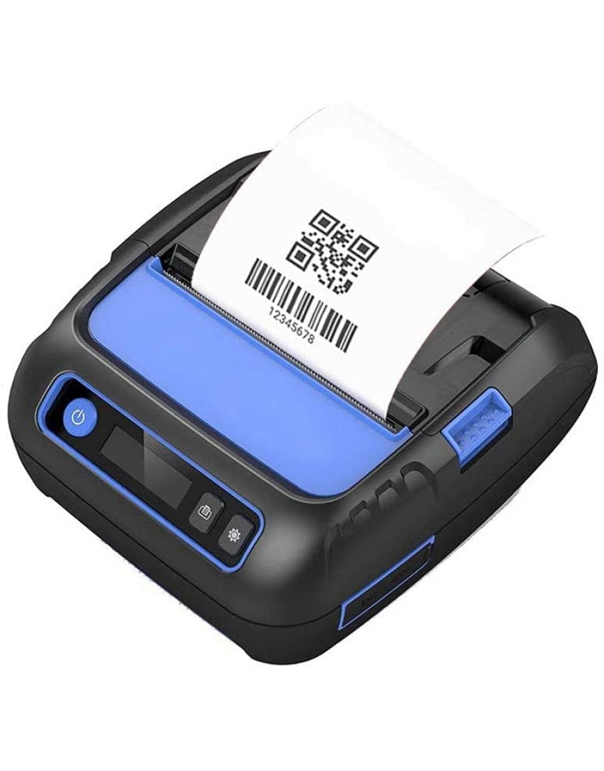 YZ-LIANG Mini-Etikettendrucker 58 80mm Tragbare Bluetooth Thermaldrucker Mini Etikett Quittungsdrucker for Handy Windows Adhsive Aufkleber Papier Bürobedarf Color : Max. 80mm - BPSLZW5D