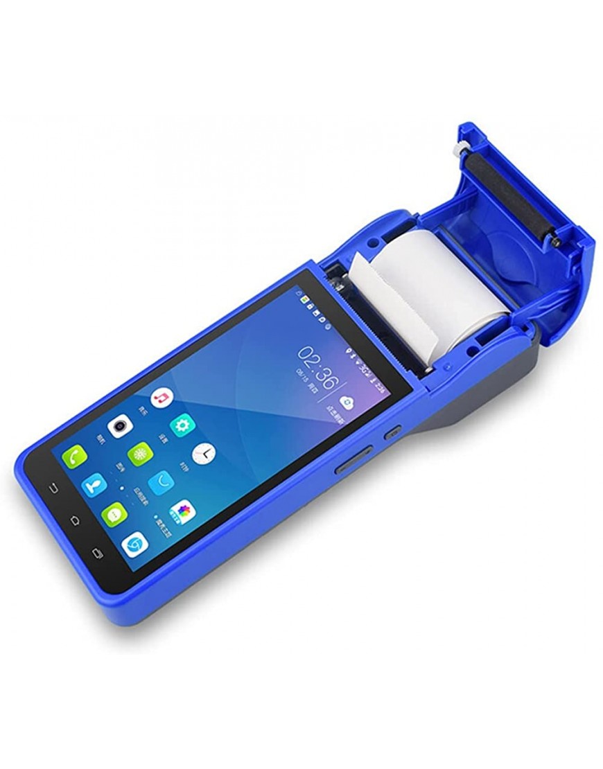 YZ-LIANG Mini-Etikettendrucker Speichern Sie den Imbiss Posse Kassierer-Handheld 5.5-Zoll-Barcode Qr. Code Android Smart. PDA Wireless Bluetooth 5. 8mm Thermischer Quittungsdrucker Bürobedarf - BEUSGK9D