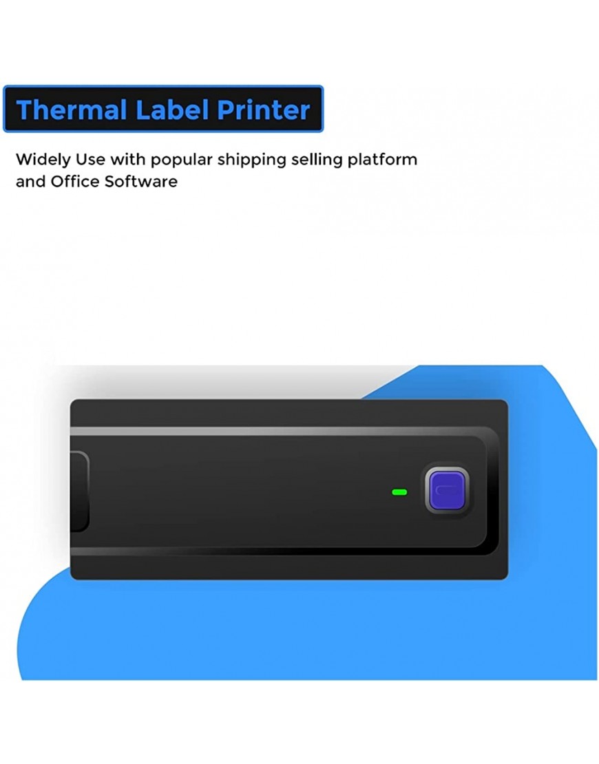 YZ-LIANG Mini-Etikettendrucker Thermischer Aufkleber-Etikettendrucker USB 4. Zoll-Airwaybill Barcode-Drucker DHL Ups. FedEx Shipping Label Windows Mac Bürobedarf - BAXUFBJ3