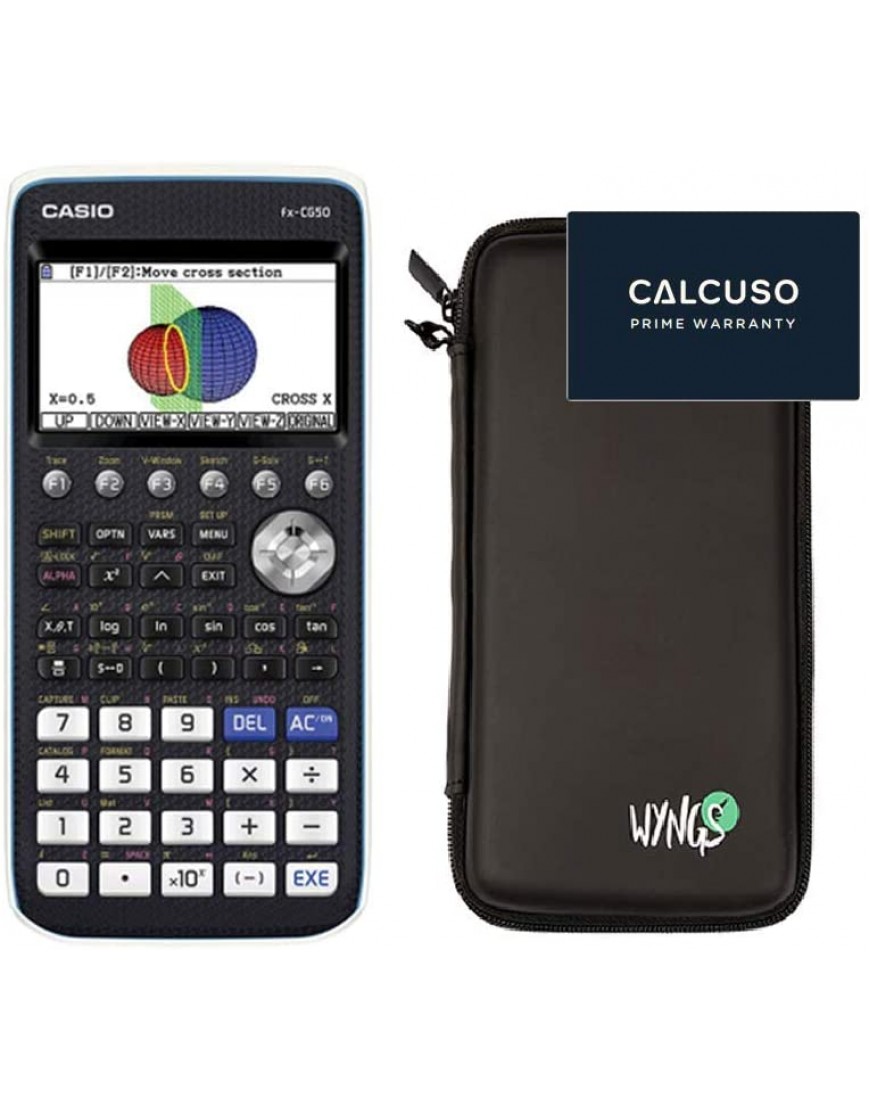 Casio FX-CG50 + Schutztasche von calcuso + Erweiterte Garantie von calcuso - BUYFN73J
