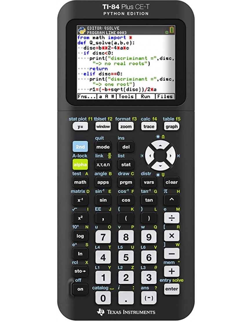 Texas Instruments TI-84 Plus CE-T Python Edition Grafikrechner 8-zeilig - BLLJHM7D