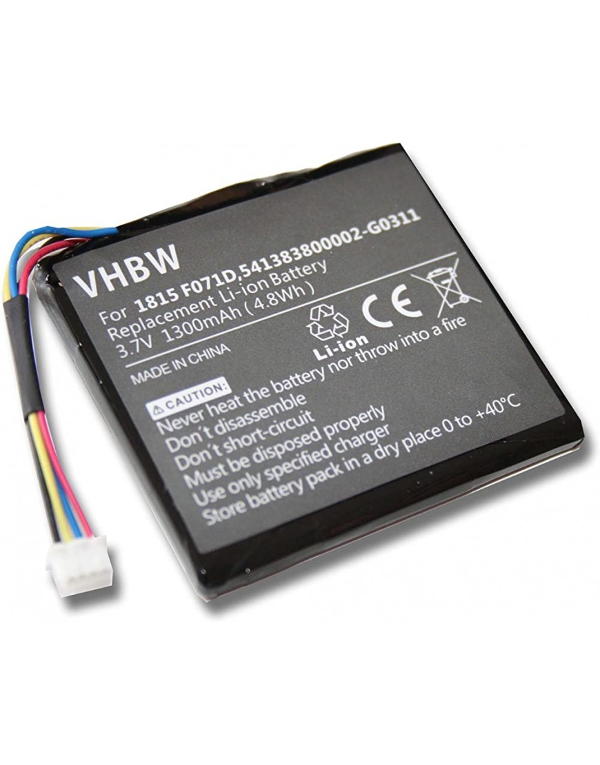 vhbw Akku kompatibel mit Texas Instruments TI-84Plus C Silver Edition Taschenrechner 1300mAh 3,7V Li-Ion - BDLLNH61