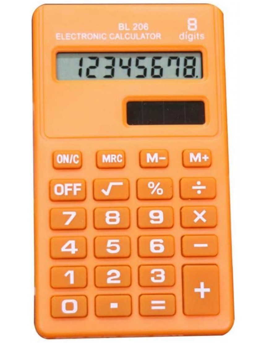 dhcsf Taschenrechner Schule Candy Color 8 Ziffern Pocket Mini Elektronische Rechner Studenten Bürobedarf Tischrechner Color : Orange - BFIRW176