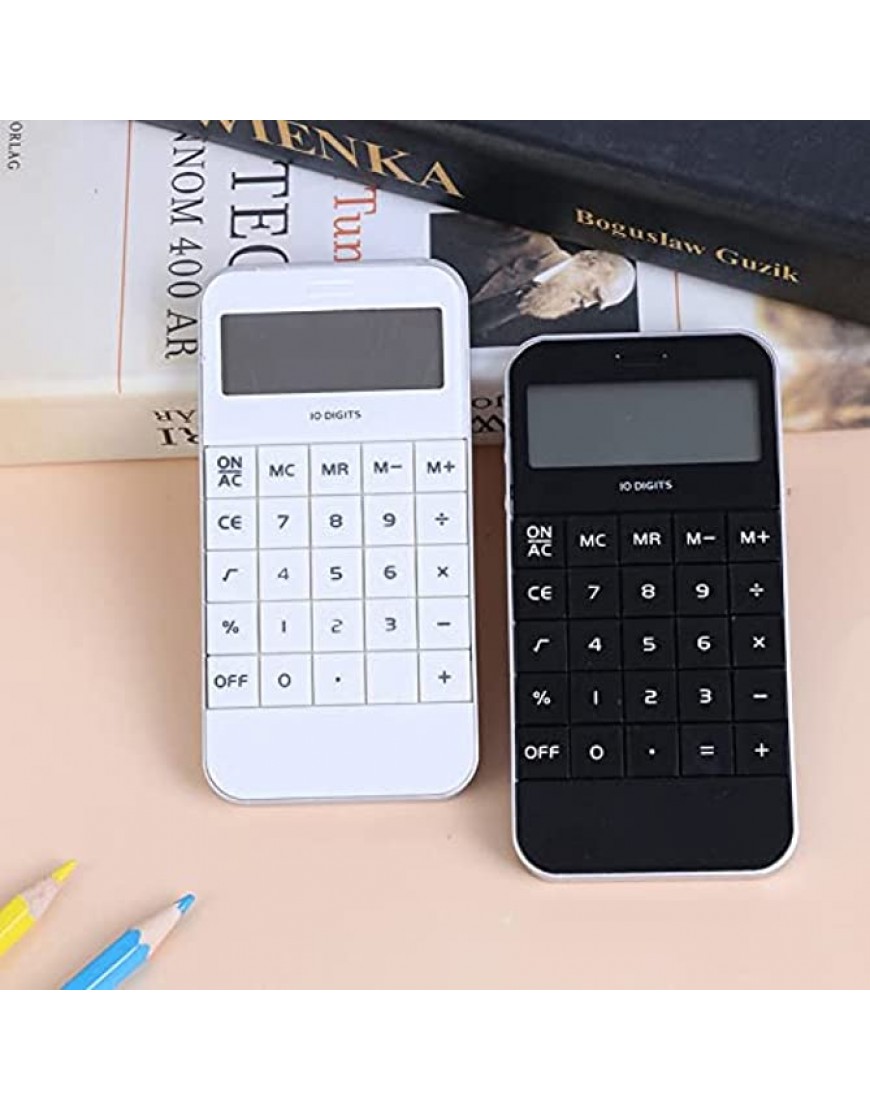 JIAQUAN-SHOP Taschenrechner 1 stück 10 Ziffern Display Pocket Electronic Calculation Calculator Bürobedarf Geeignet für Schule und Beruf Color : White - BRIMH2EH