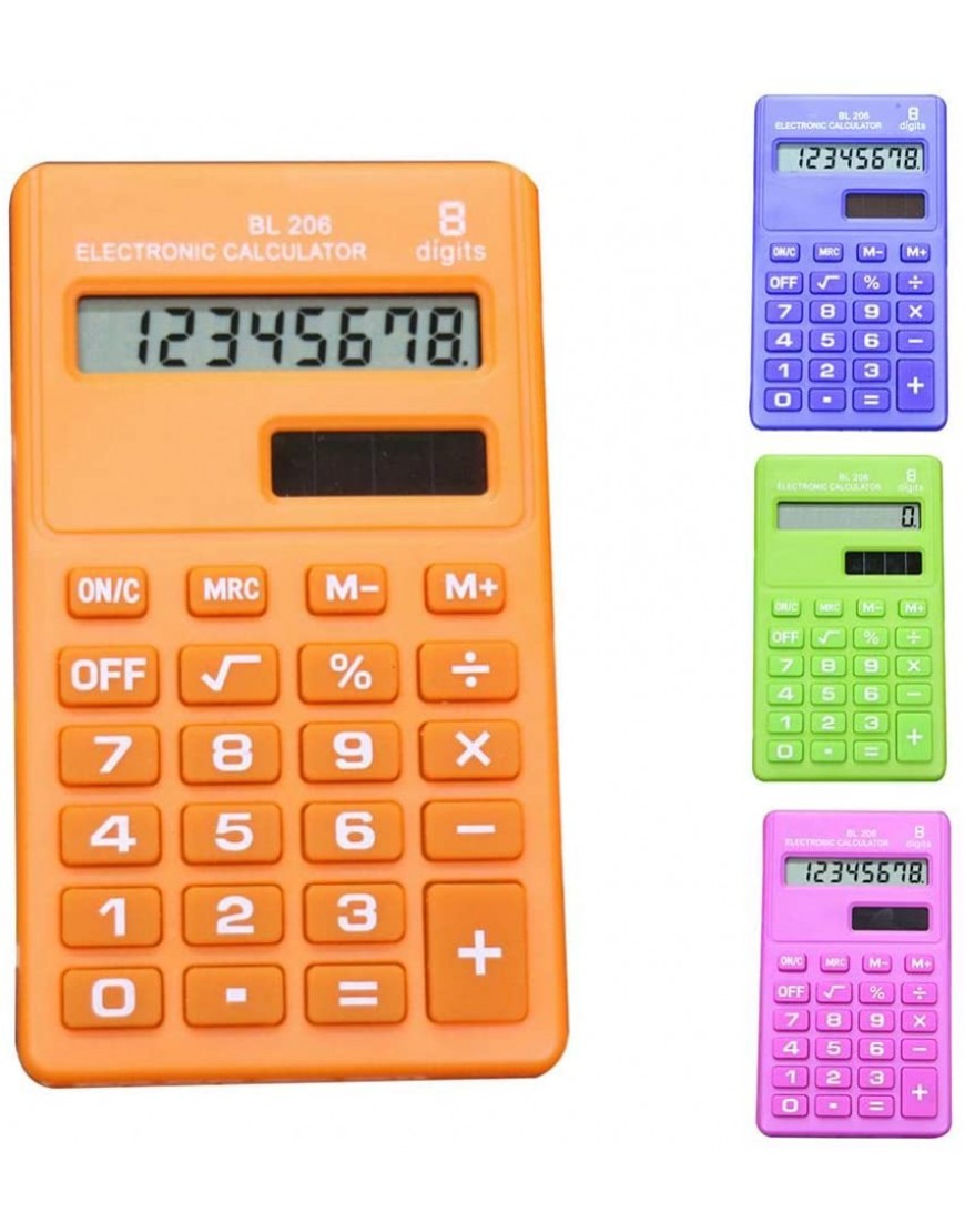 sararui Taschenrechner Candy Color 8 Ziffern Pocket Mini Elektronische Rechner Studenten Bürobedarf Taschenrechner Schule Color : Pink - BJFNK855