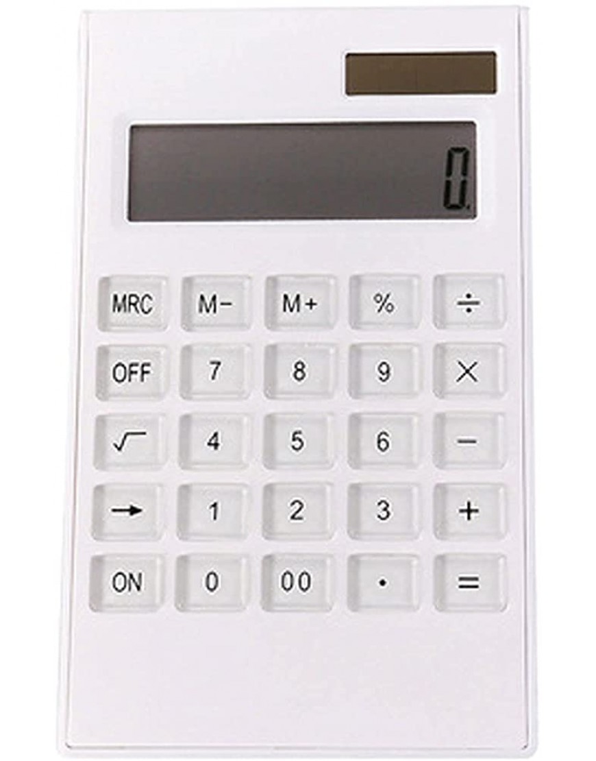 Taschenrechner Bürobedarf Mathematik Tischrechner Große Tasten Großes Display Rechner Taschenrechner mit Großen,12-stelliger LCD-Bürorechner mit großen Tasten für Schule,Büro,Hause,Zähler weiß - BEQHO7N1