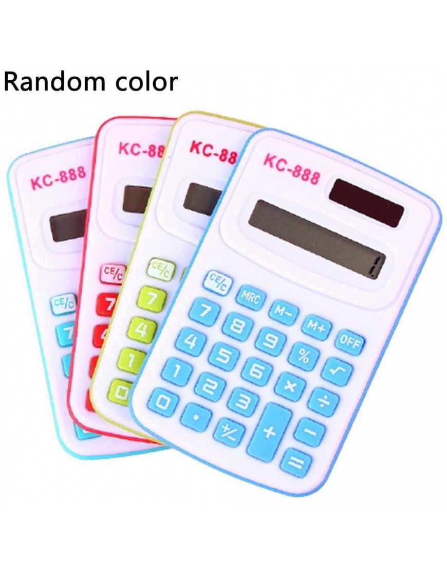XCTLZG Taschenrechner 1PC Bonbonfarbe 8-stelliger elektronischer Taschenrechner Leicht zu tragen Taschenrechner Studenten Bürobedarf Zufällige Farbe Color : 1PCS Random Style 1pcs Random Style - BRBCEQME
