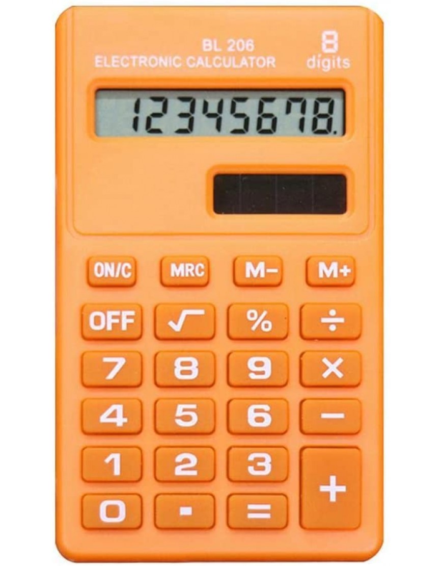 XCTLZG Taschenrechner 8-stelliger tragbarer Taschenrechner ABS-Taschenrechner Bürobedarf Taschenrechner mit klarem Druck Color : 8 8 - BQREFE4B
