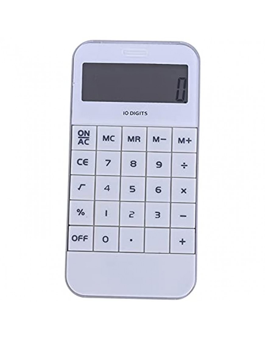 zenglingliang Standard-Taschenrechner 1 stück 10 Ziffern Display Pocket Electronic Calculation Calculator Bürobedarf Tischrechner Color : White - BNZJYK2V