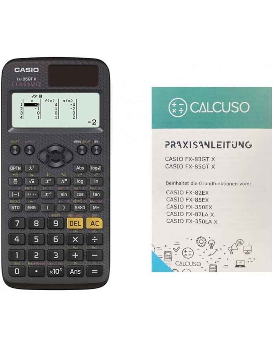 Casio FX-85GTX mit kostenloser Praxisanleitung und Erweiterter Garantie - BHLYID84