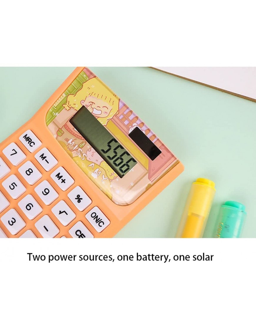 LYUN Taschenrechner Mini Portable 8-stelliger Rechner Student Geschenkschule Bürobedarf Taschengröße Für Kinder Geschenk Solarmodell Standard rechner Color : B - BUNJREA7