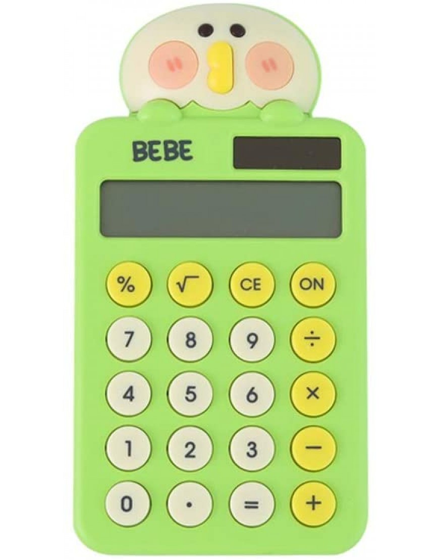 SFF Schulrechner Tragbare Rechner Studenten Cartoon Calculator Nette Art und Weise Kalkulatoren Studenten Geschenk Bürobedarf Studenten Color : Green - BUJYK1M3