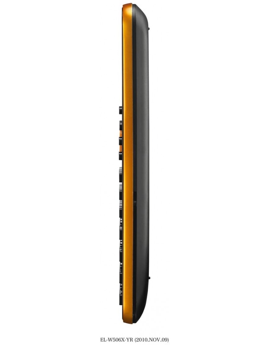 Sharp EL-W531 XG-YR Wissenschaftlicher Schulrechner 4-zeilige Anzeige WriteView D.A.L.-Eingabe Orange - BLISR3K1