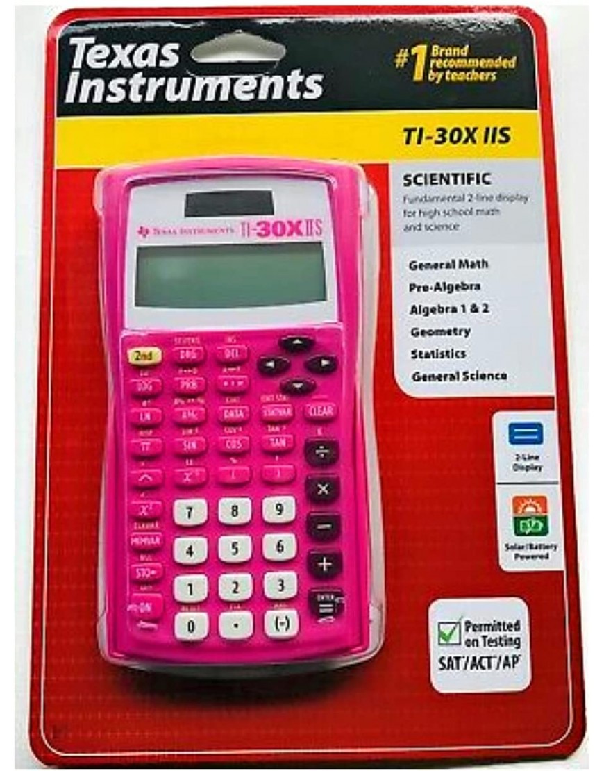 Texas Instrument TI-30X IIS Scientific Calculator Rose Pink Color by Texas Instruments - BLPAG4AM