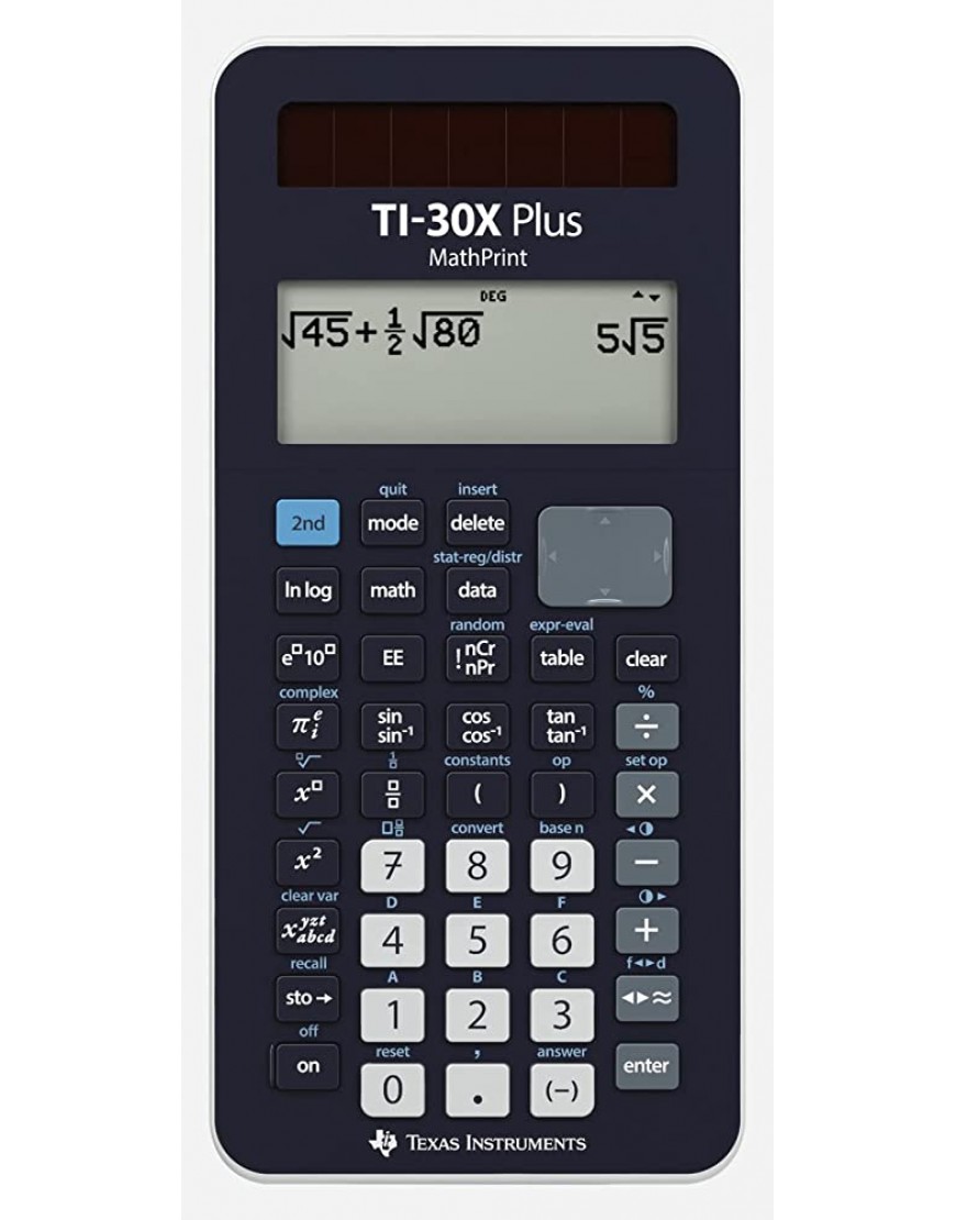 Texas Instruments TI-30X Plus MathPrint Wissenschaftlicher Schulrechner 4-zeilig - BGRSNQVQ