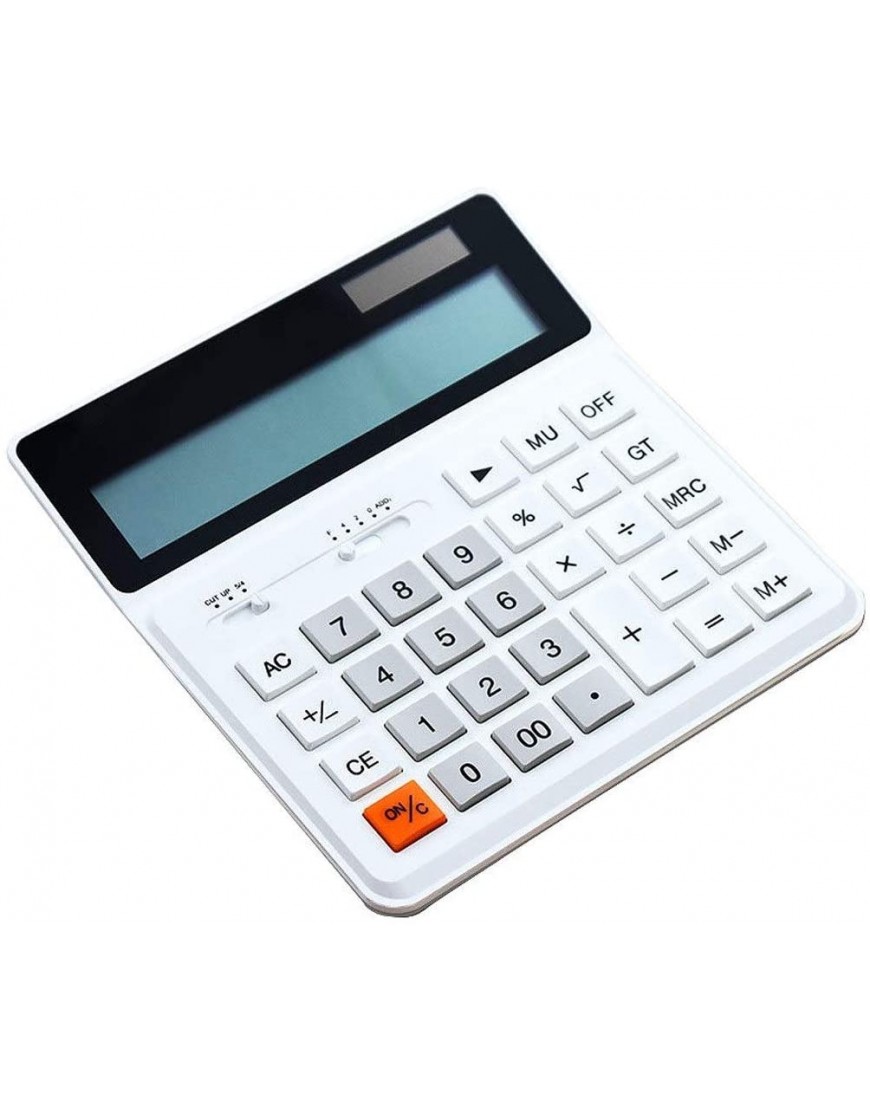 Tischrechner Standard Taschenrechner Studie Wissenschaftliche Rechner Solar Powered Calculator Große Bildschirm 12-Bit-Breitbild-Display-Bürobedarf Einfacher und schöner Rechner Buchhalter Bürorechner - BLILR1M6