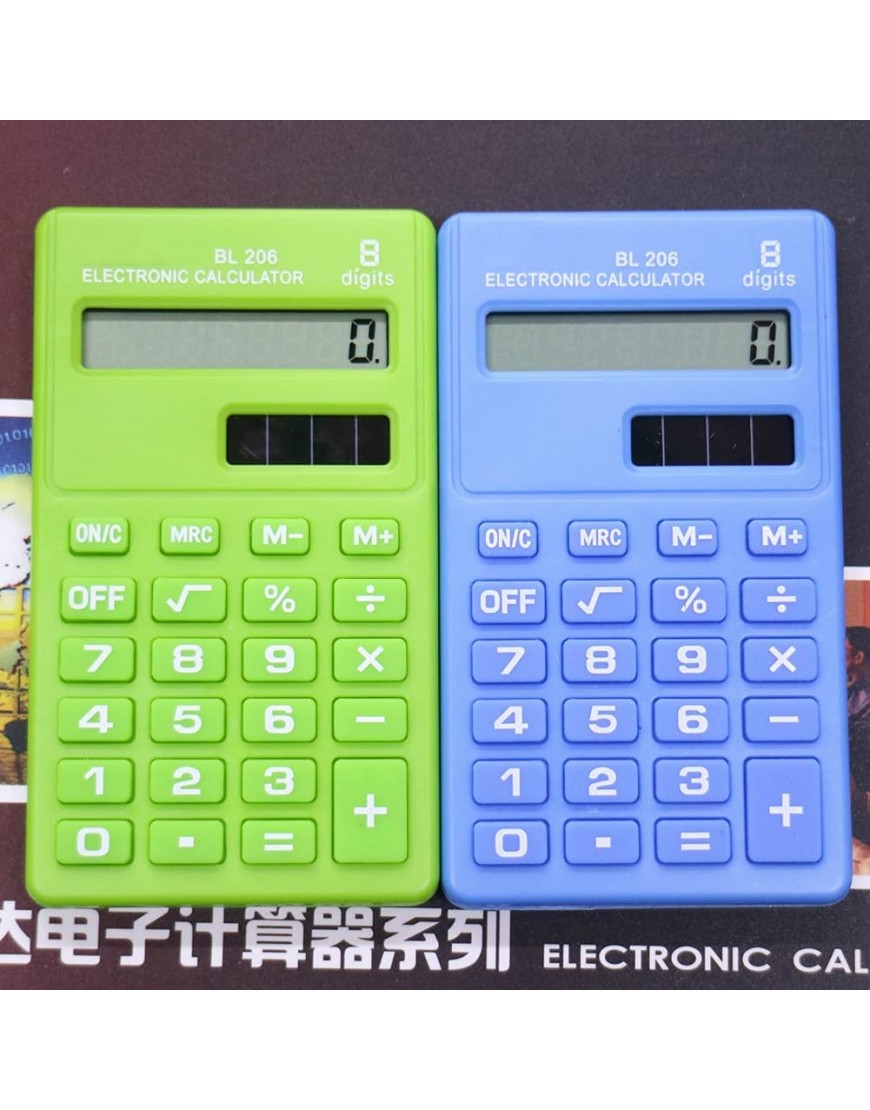 XUSHI Taschenrechner Rechner Hülle Rechner Wissenschaftliche TI Candy Color 8 Ziffern Pocket Mini Elektronische Rechner Studenten Bürobedarf Color : Dark Blue - BCVDF8NW
