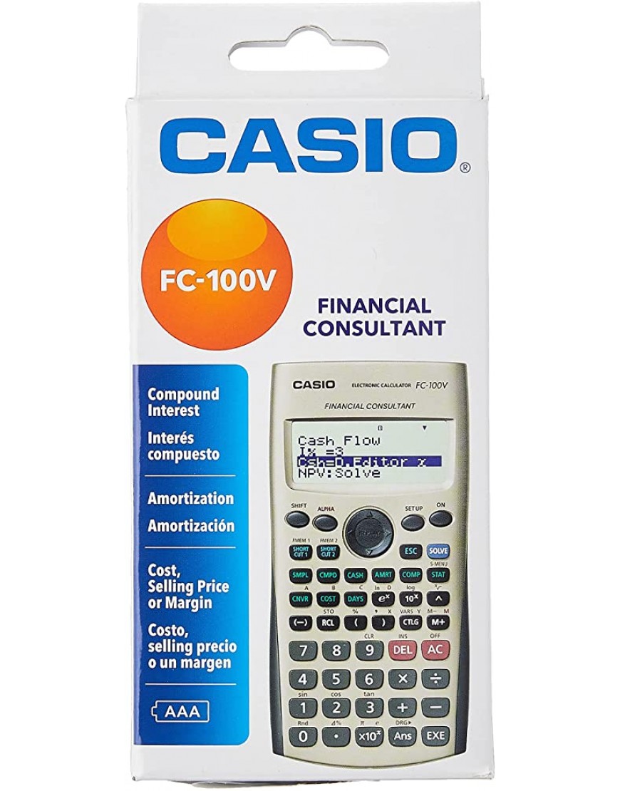Casio FC100V Finanz-Taschenrechner - BLIPD6BE