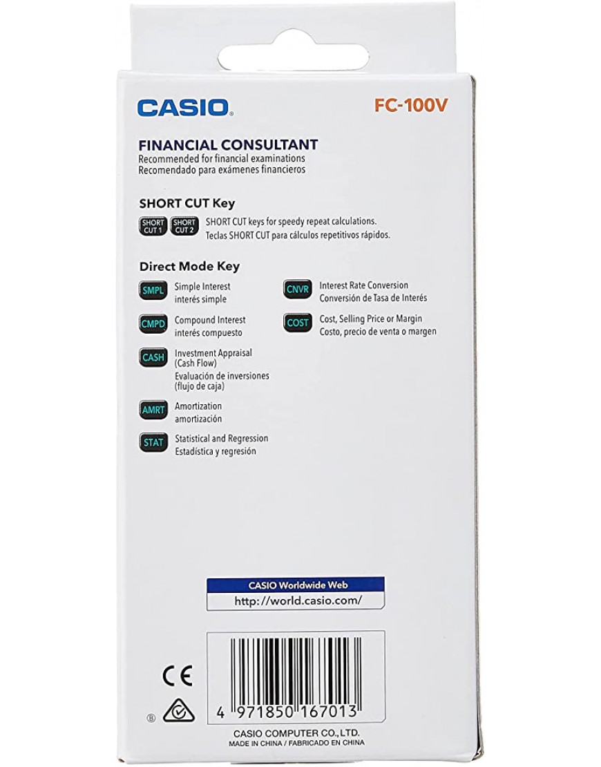 Casio FC100V Finanz-Taschenrechner - BLIPD6BE