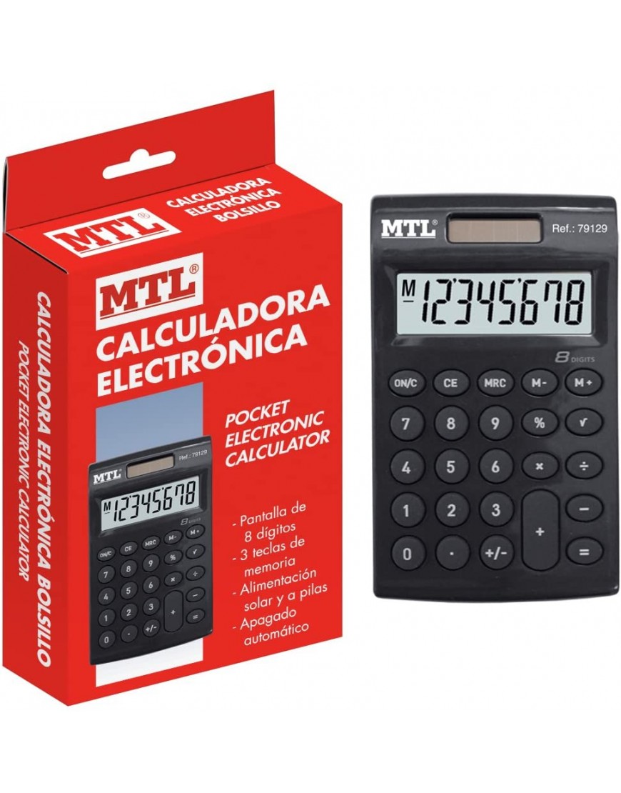 MTL Taschenrechner schwarz Dohe 79129 - BBYYGM7K