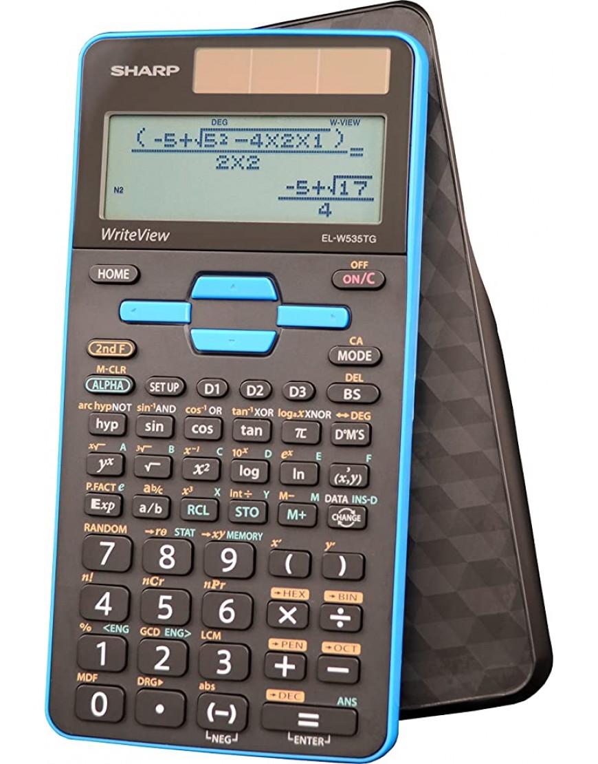 Sharp EL-W535TGBBL Wissenschaftlicher Taschenrechner mit WriteViewTM 4 Zeilen Display - BJWRD459