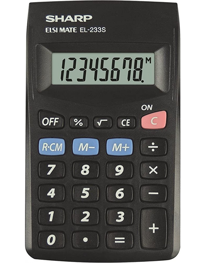 Sharp el233sbbk Taschenrechner schwarz - BDSJY87K