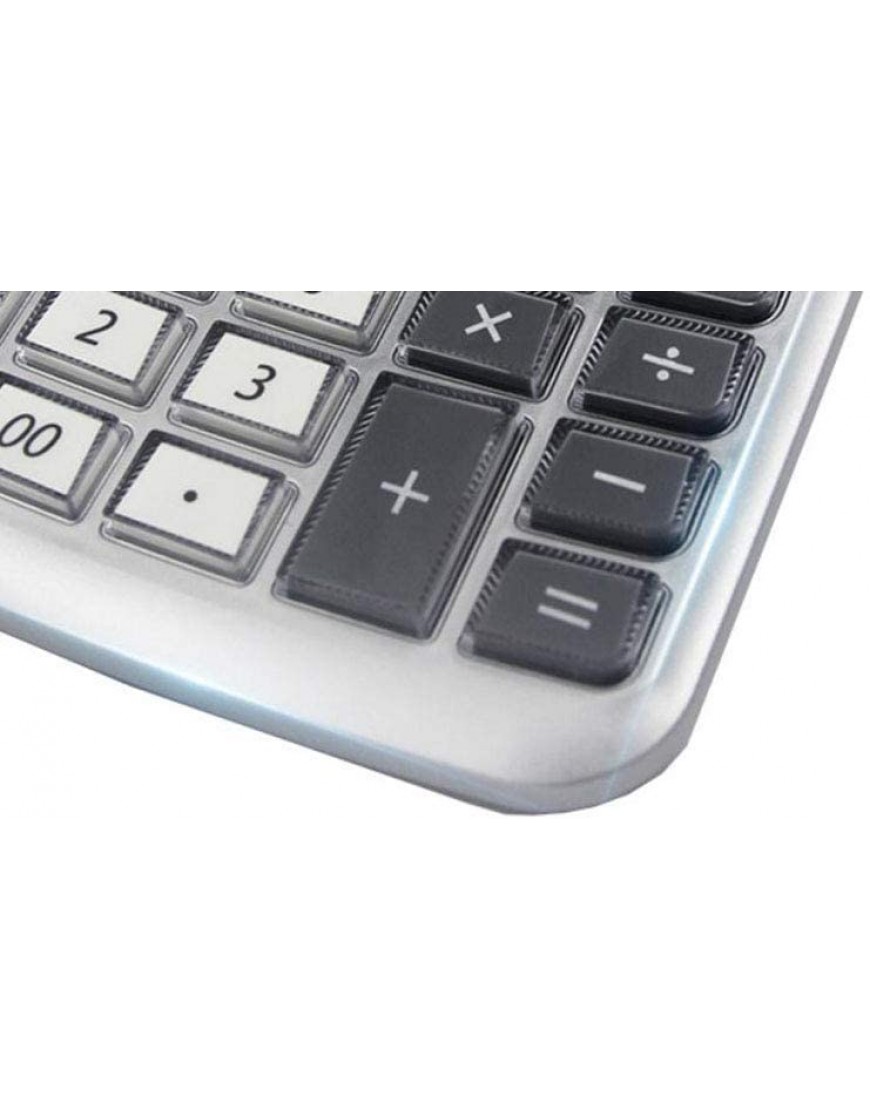 Taschenrechner Voice Desktop Calculator 12-Bit-GroßAnzeige Mit Akku Kalenderanzeige Alarmeinstellungen Echte Menschliche Aussprache Weiß - BAGTFVKK
