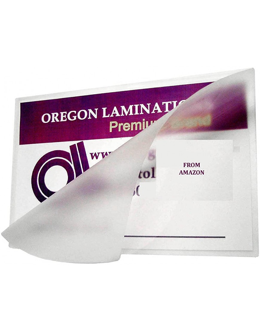 Matte Letter Laminating Pouches 3 Mil 9 x 11-1 2 Hot Qty 100 by Oregon Lamination Premium - BTRNTVK5
