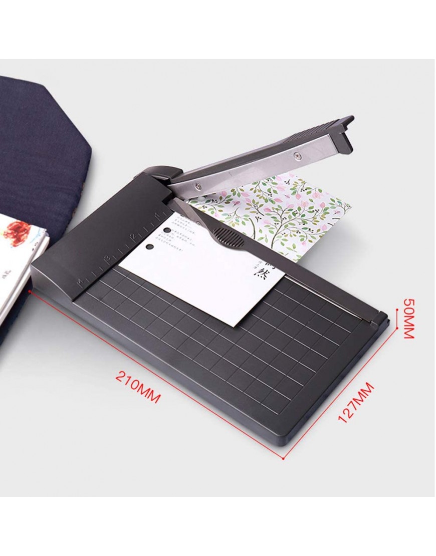 æ— Papierschneider tragbarer A5-Papierschneider 10,2 x 15,2 cm Papierschneidebrett Fotopapier-Guillotine integriertes Lineal Papierschneider für Bastelpapier Gutschein - BBLAYW97