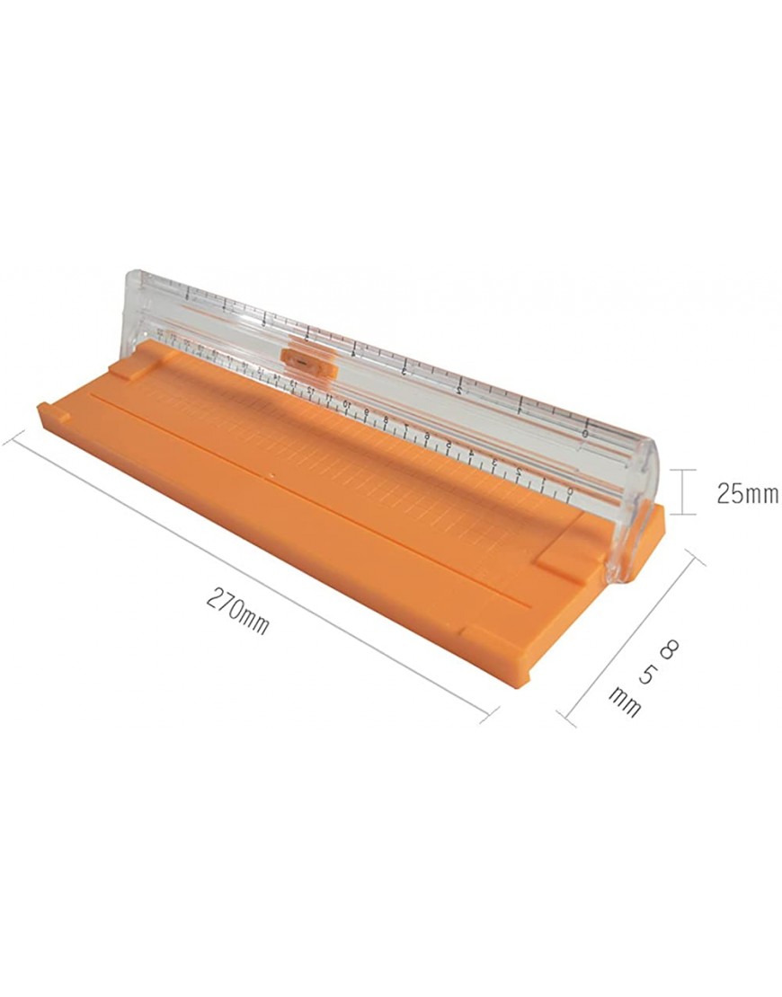 cuiyoush Bürobedarf 857A5 Papierschneider tragbar Mini-Trimmer mit faltbarem Lineal für Papierschneider - BTDPX3KN