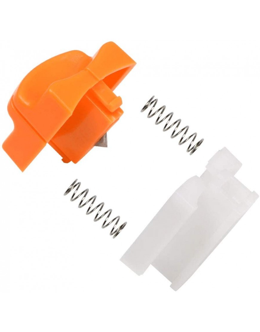 flintronic 8 Stück Papierschneider Ersatzklingen mit Sicherheitssicherung Design für A4 Papierschneider Orange - BHXONKED