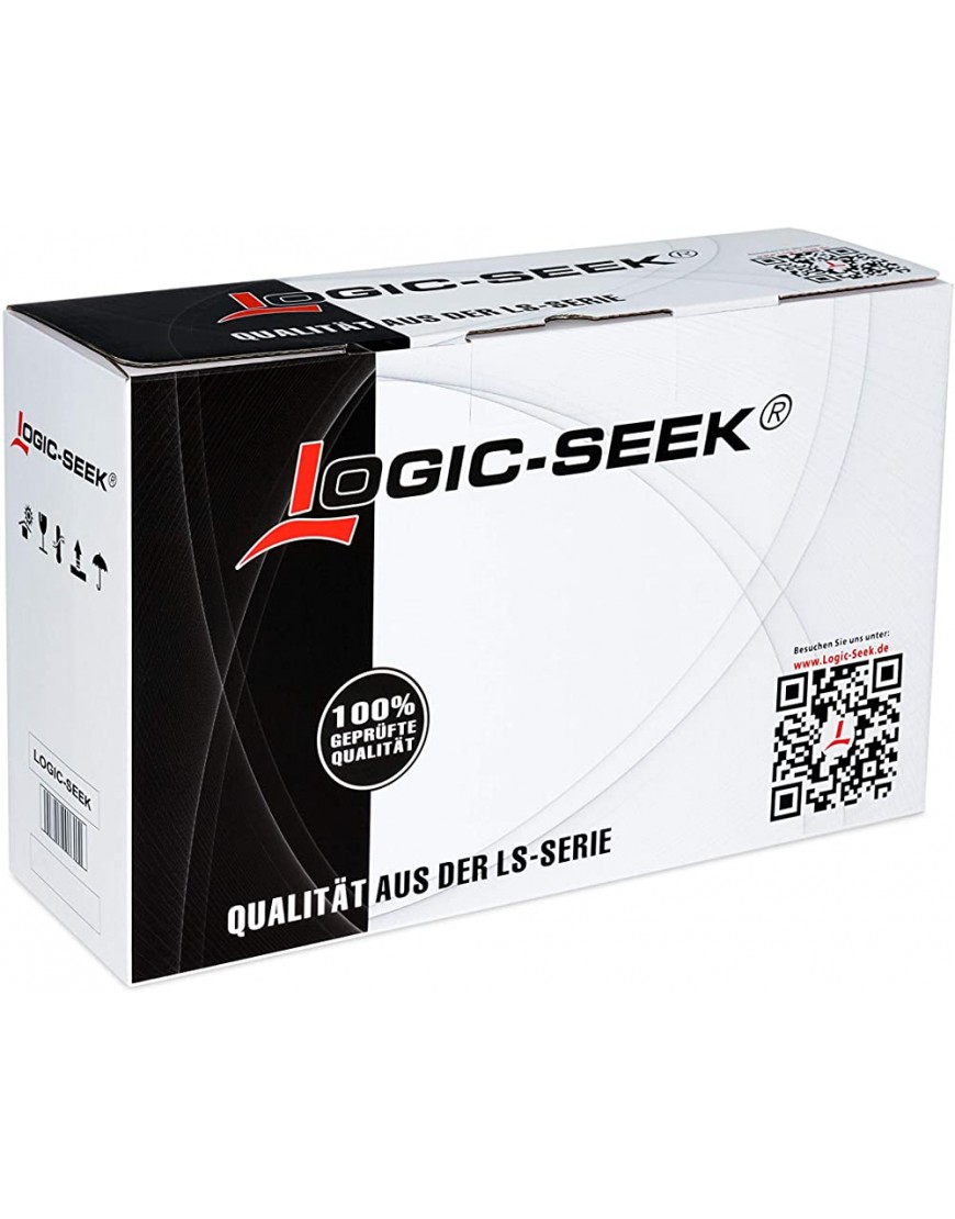 Logic-Seek 5 Schriftbänder kompatibel für Brother TZE-551 TZ-551 24mm 8m Schwarz auf Blau P-Touch 2430 9700PC D600 P700 P750W - BHKWD872
