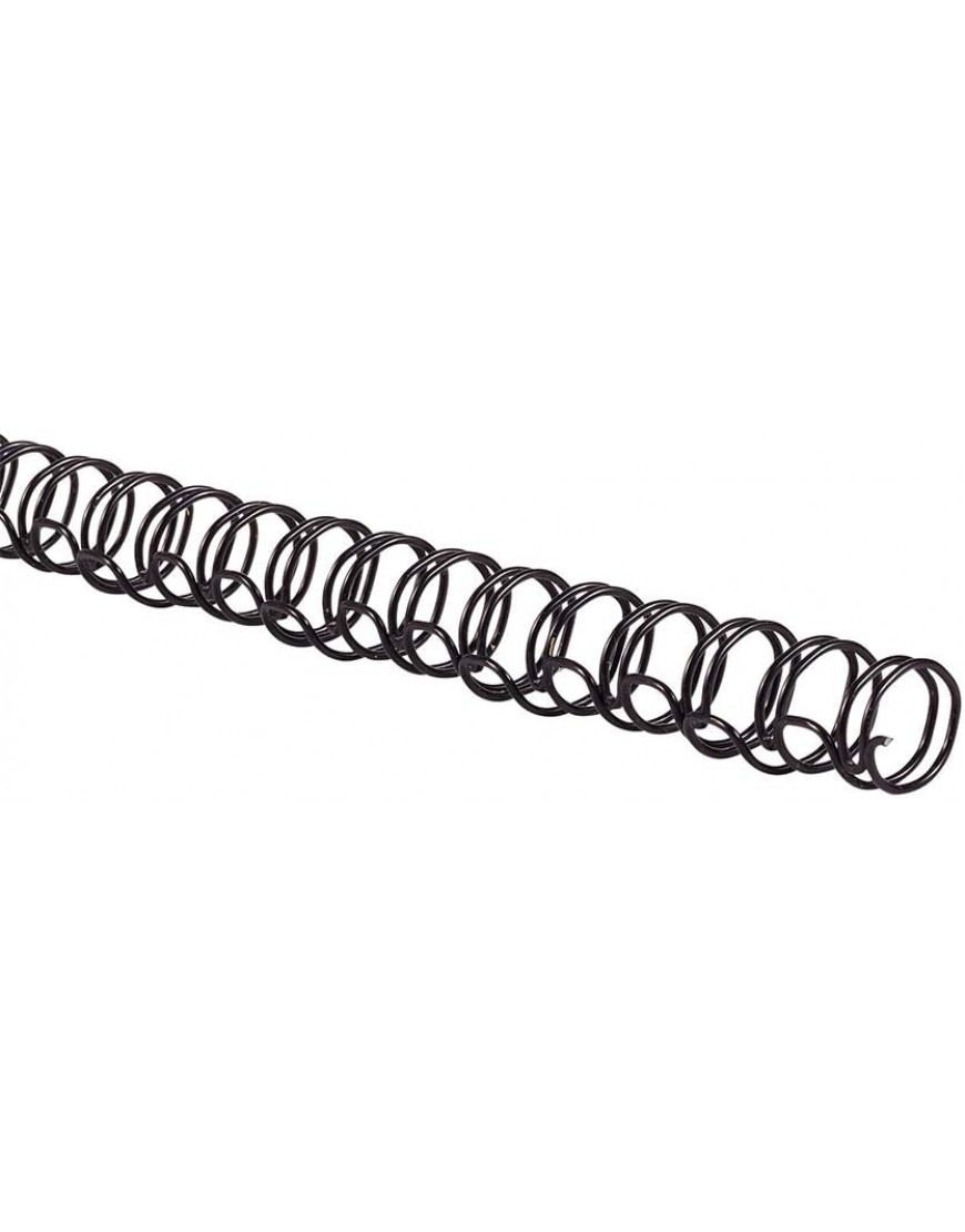 GBC Binderücken Spiralen Spulen 3 8 Zoll Durchmesser 75 Blatt Kapazität 2:1 Teilung Drahtbindung schwarz 100 Stück 9775018 - BWDSGB75