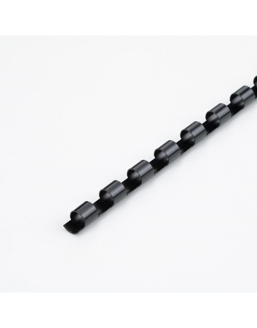 r&b Plastikbinderücken DIN A4 schwarz 100 Stück 21 Ringe Binderücken Premium 12 mm 95 Blatt - BNIRXNH7