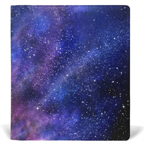 mydaily Colorful Galaxy Star und Nebel Universe wiederverwendbar Leder Buch 22,9 x 27,9 cm für mittlere bis Größe Jumbo Hardcover Schulbücher lehrbüchern. - BBFTKAD3