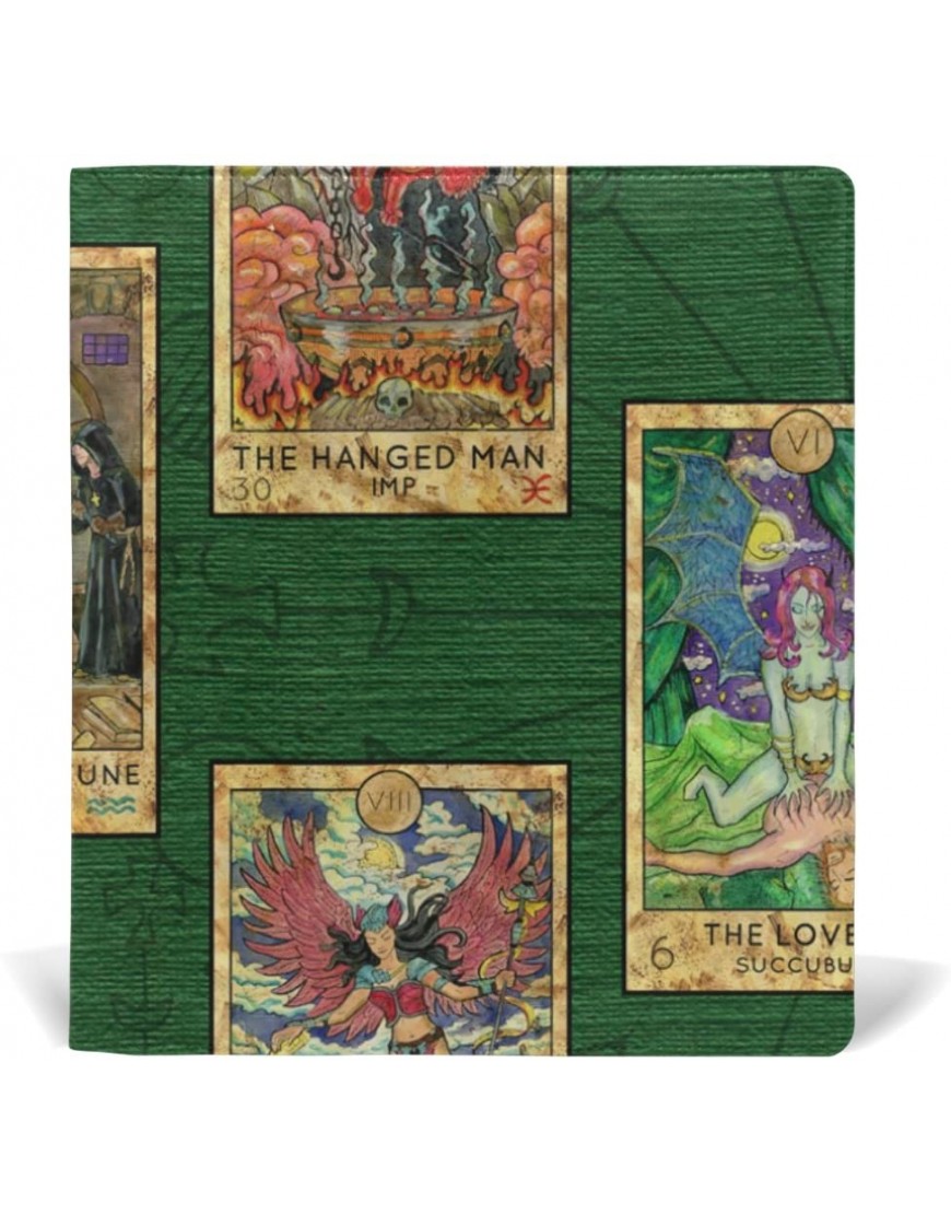 mydaily Tarot-Karten Leder Vintage wiederverwendbar Buch-Hülle 9 x 11 cm Jumbo-Größe Medium Hardcover Schulbücher von - BHWNME32