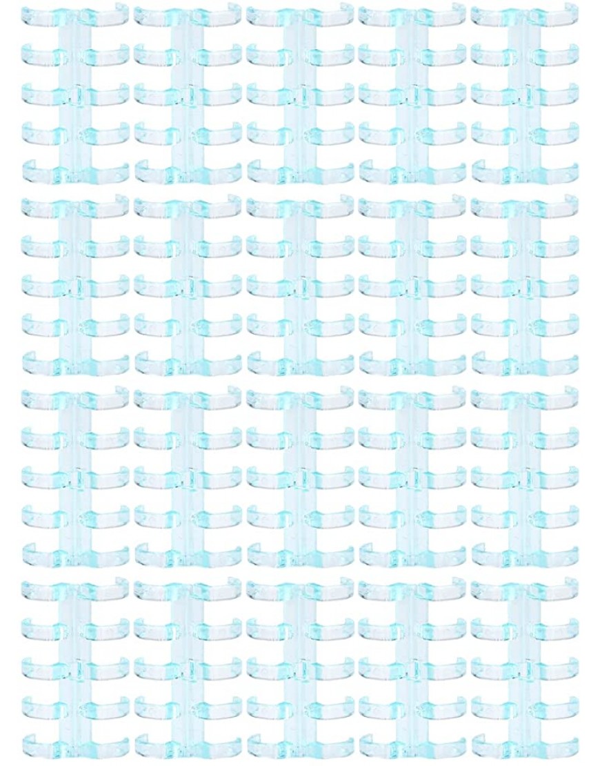 Shanrya Binderinge segmentiertes Design Transparentes Material Halten 60 Blatt Papier Bürobedarf 11 mm Bindestärke für Bürobedarf für den SchulgebrauchKlares Blau - BMEQBK1M