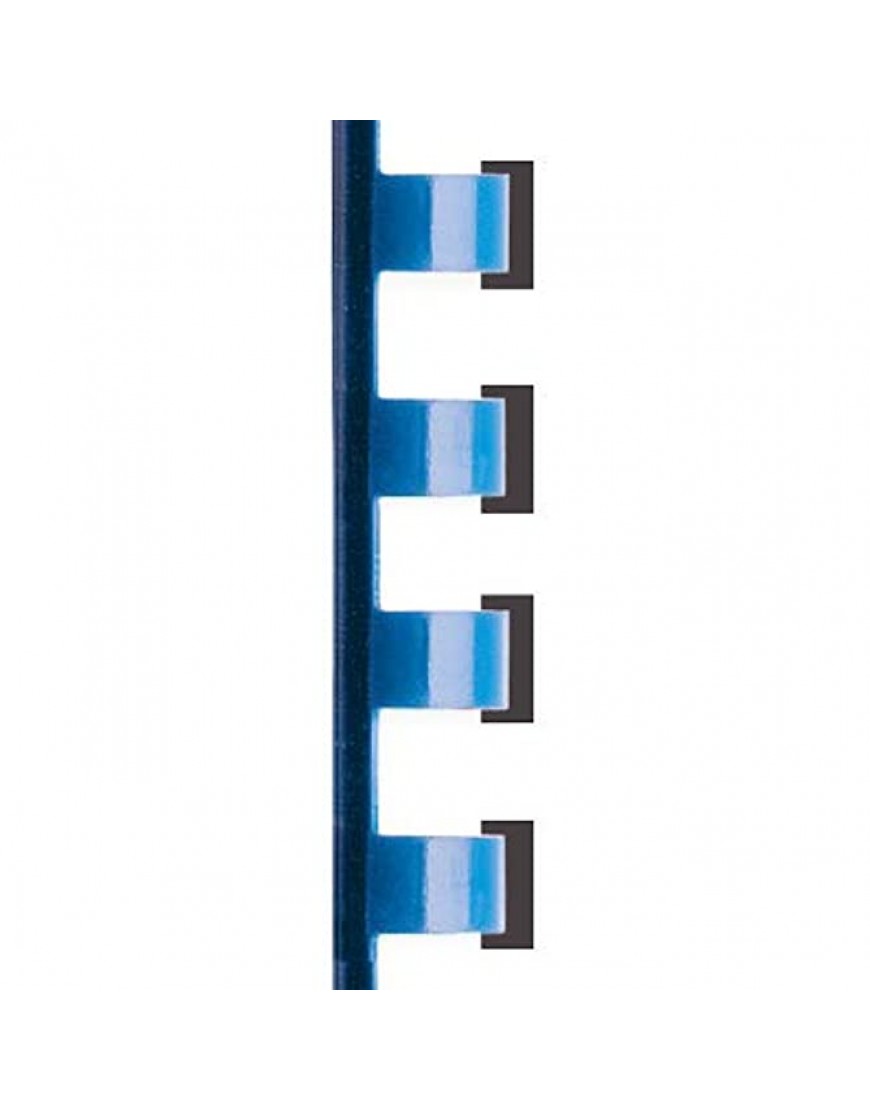 100 Plastikbinderücken 21-Ringe 10mm blau - BQUSGK6B